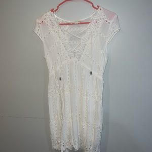 Lulus White Summer Dress Size Small